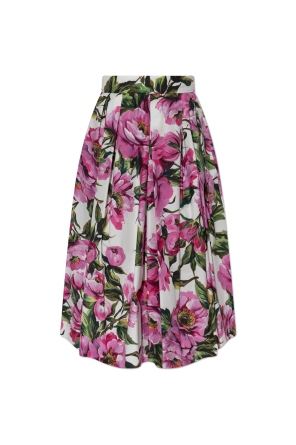スカート DOLCE  GABBANA Women Mid Skirts F4CJGT FU2L8F0473 Pink Dolce & Gabbana // Pink & Multicolour Floral Silk Skirt